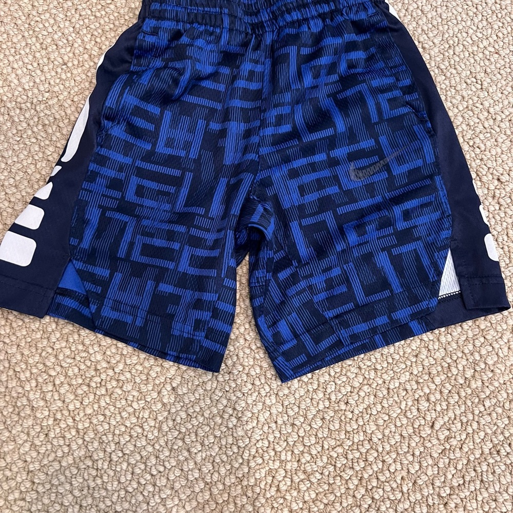 Nike Blue Geometric Athletic Shorts